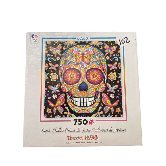Ceaco Jigsaw Puzzle SUGAR SKULLS 750 Piece Day of the Dead NIB SEALED - Picture 1 of 4